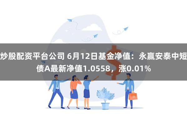 炒股配资平台公司 6月12日基金净值：永赢安泰中短债A最新净值1.0558，涨0.01%