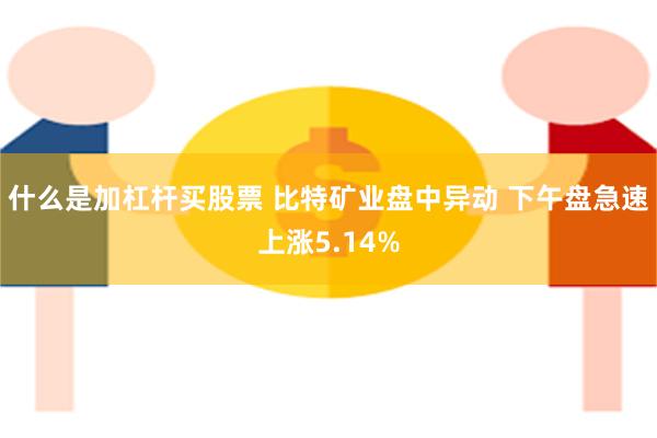 什么是加杠杆买股票 比特矿业盘中异动 下午盘急速上涨5.14%